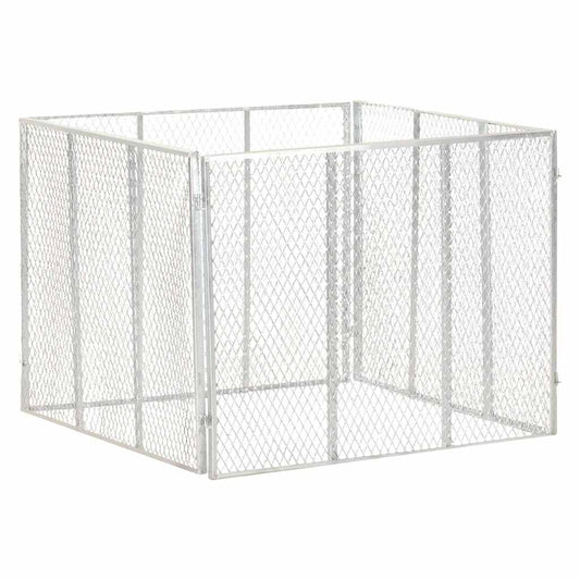 Garden Composter | Silver | Galvanised Iron | Medium | Garden Composter
