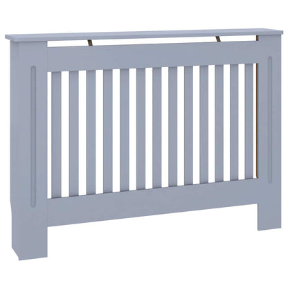 Radiator Cover Grey 112x19x81.5 cm Engineered Wood