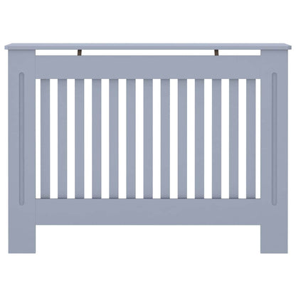 Radiator Cover Grey 112x19x81.5 cm Engineered Wood