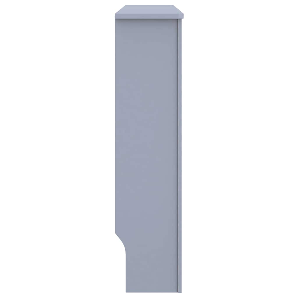 Radiator Cover Grey 112x19x81.5 cm Engineered Wood