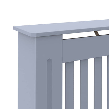 Radiator Cover Grey 112x19x81.5 cm Engineered Wood