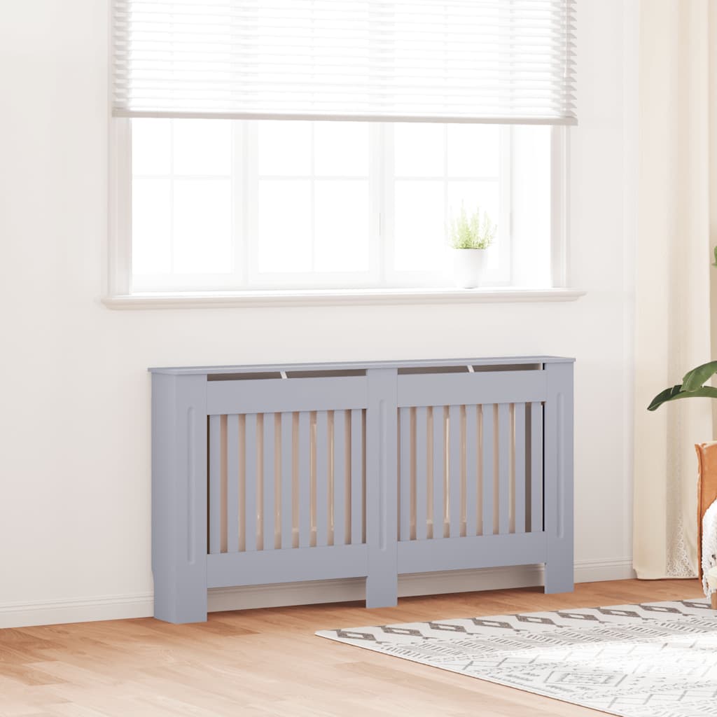 Radiator Cover Anthracite 59.8"x7.5"x32.1" MDF