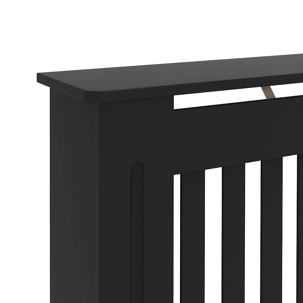 Radiator Cover Black 172x19x81.5 cm Engineered Wood