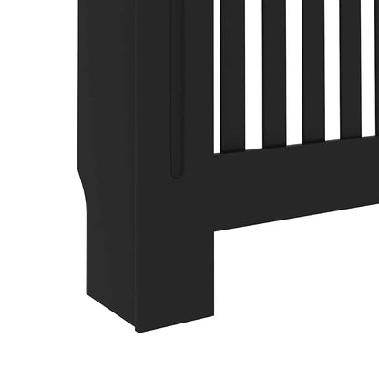 Radiator Cover Black 172x19x81.5 cm Engineered Wood
