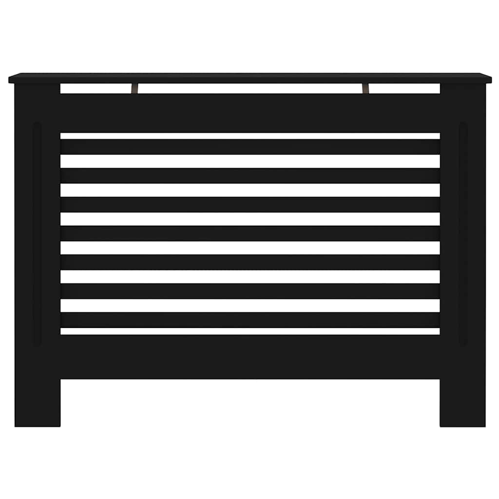 Radiator Cover Black 44.1"x7.5"x32.1" MDF