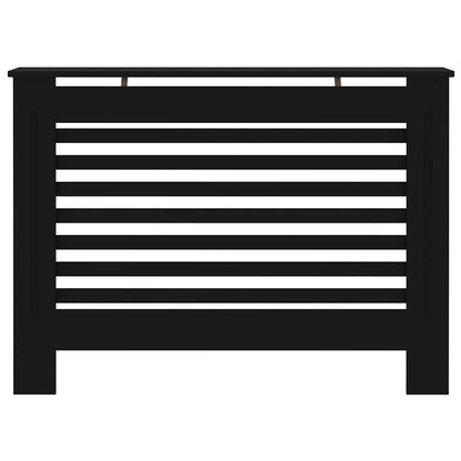 Radiator Cover Black 44.1"x7.5"x32.1" MDF
