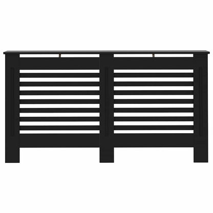 Radiator Cover Black 152x19x81.5 cm MDF