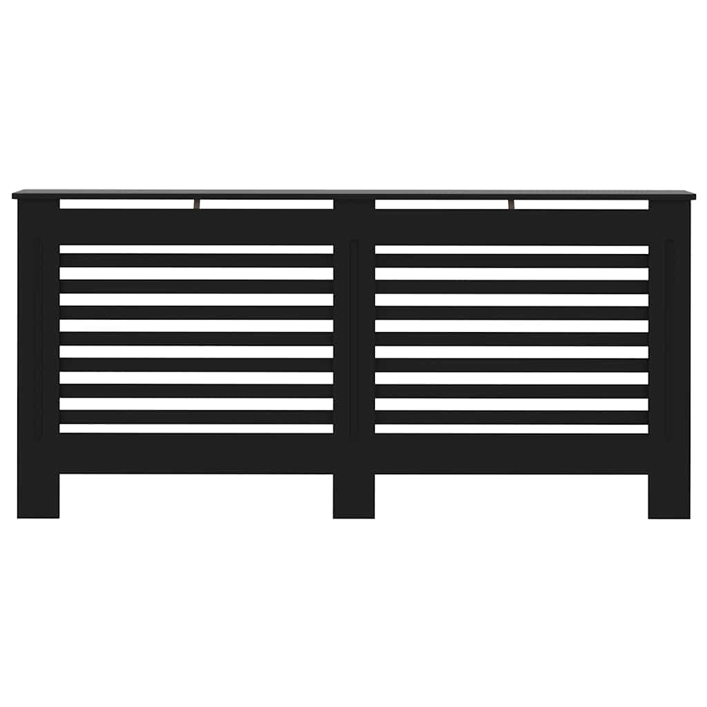 Radiator Cover Black 172x19x81.5 cm MDF