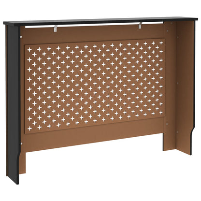 Radiator Cover Black 44.1"x7.5"x32.1" MDF