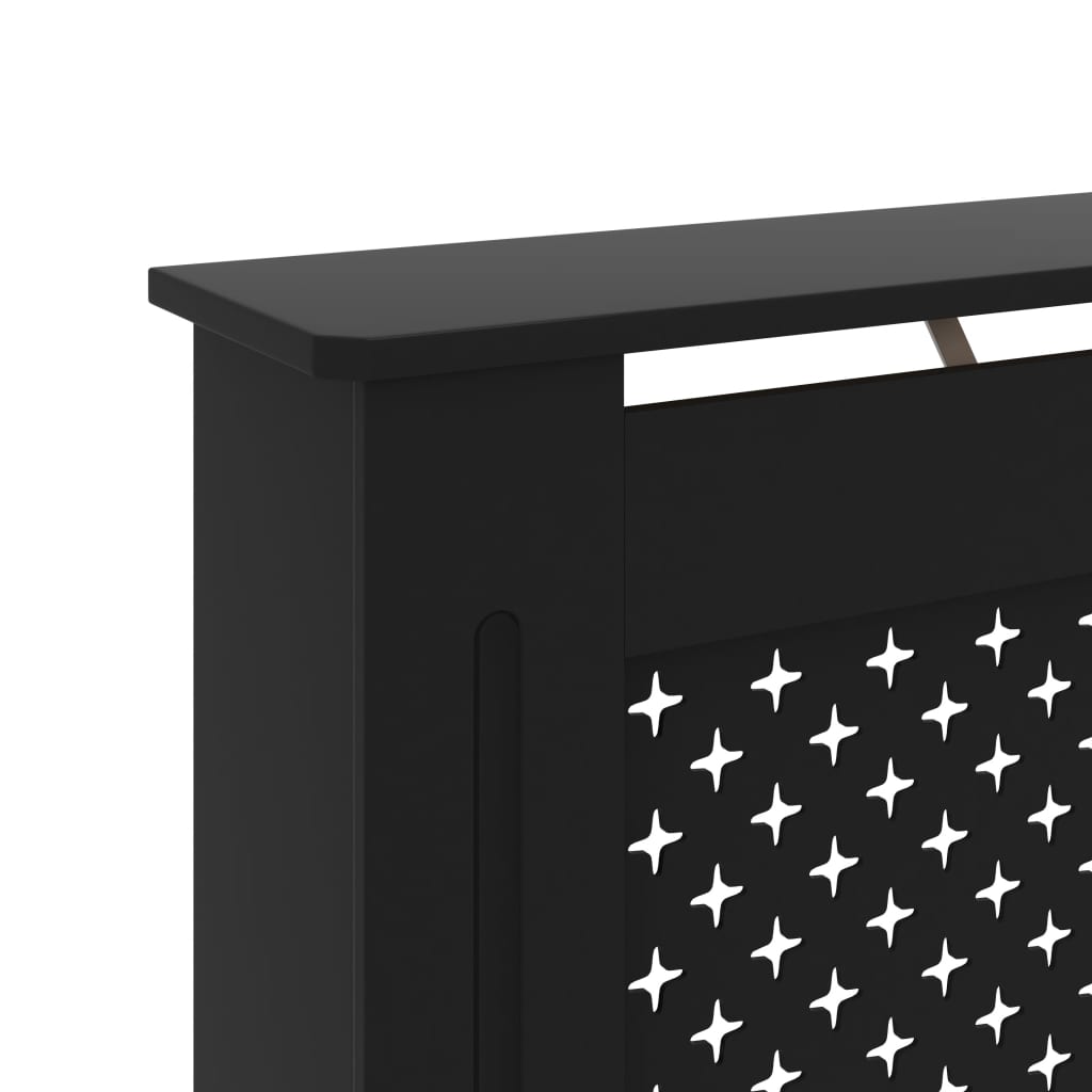 Radiator Cover Black 44.1"x7.5"x32.1" MDF