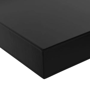 Floating Wall Shelves 2 pcs Black 100x20x3.8 cm