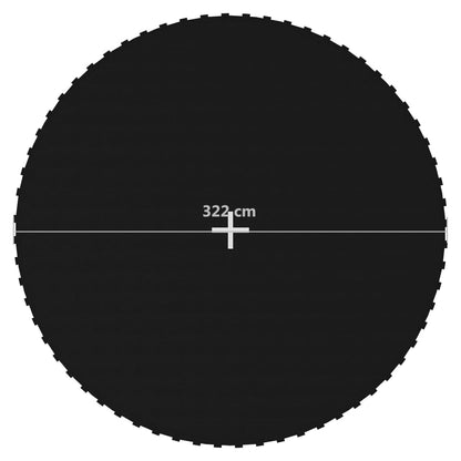 Jumping Mat Fabric Black for 12 Feet/3.66 m Round Trampoline