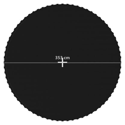 Jumping Mat Fabric Black for 13 Feet/3.96 m Round Trampoline