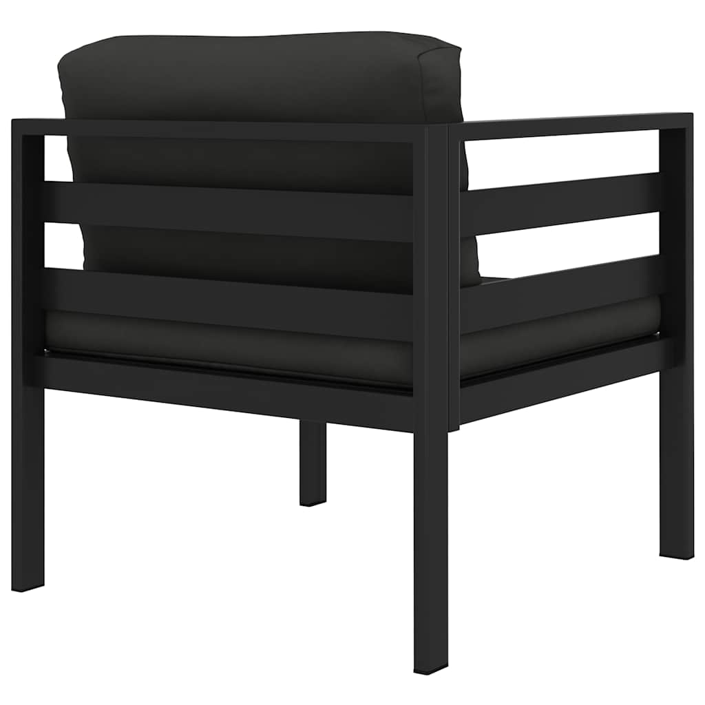 Sectional Corner Sofa 1 pc with Cushions Aluminum Anthracite