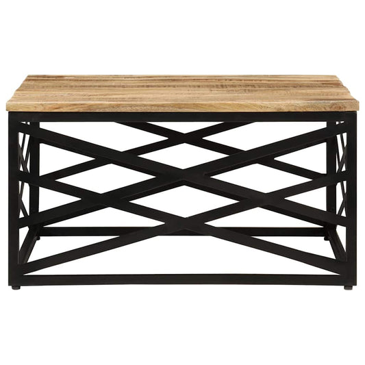 Coffee Table | Brown | Solid Mango Wood, Steel | Medium | Coffee Table
