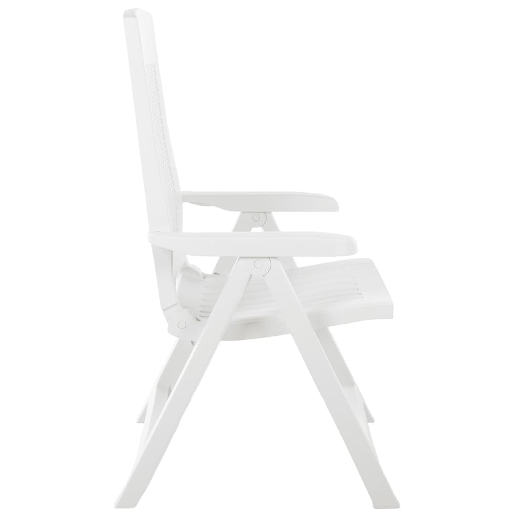 Garden Chair | Set of 2 | White | Plastic | Standard