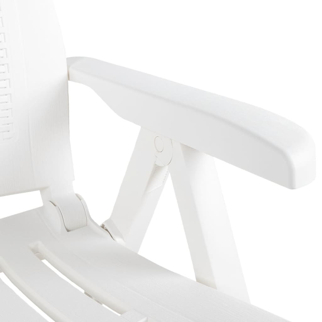 Garden Chair | Set of 2 | White | Plastic | Standard