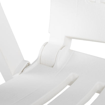Garden Chair | Set of 2 | White | Plastic | Standard
