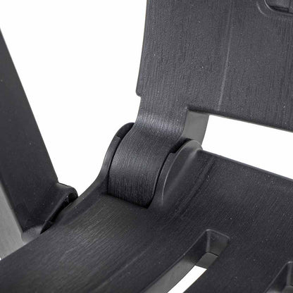 Garden Chair | Set of 2 | Anthracite | Plastic | Standard | Foldable