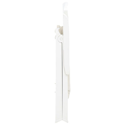 Garden Chair | Set of 2 | White | Plastic | Medium | Foldable