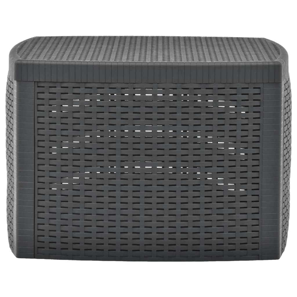 Side Table Anthracite 21.3"x21.3"x14.4" Plastic