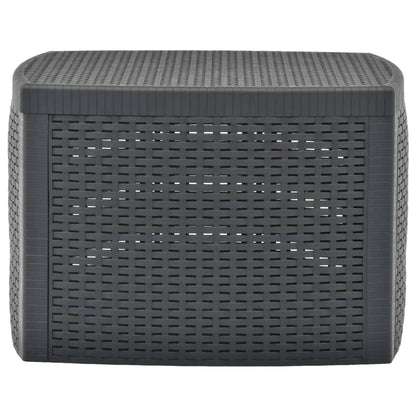 Side Table Anthracite 21.3"x21.3"x14.4" Plastic