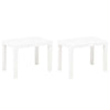 Garden Benches 2 pcs White Plastic