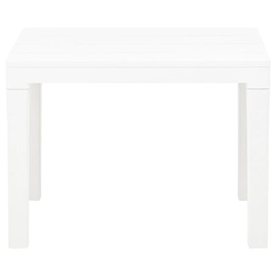 Garden Benches 2 pcs White Plastic