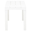 Garden Benches 2 pcs White Plastic