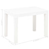 Garden Benches 2 pcs White Plastic