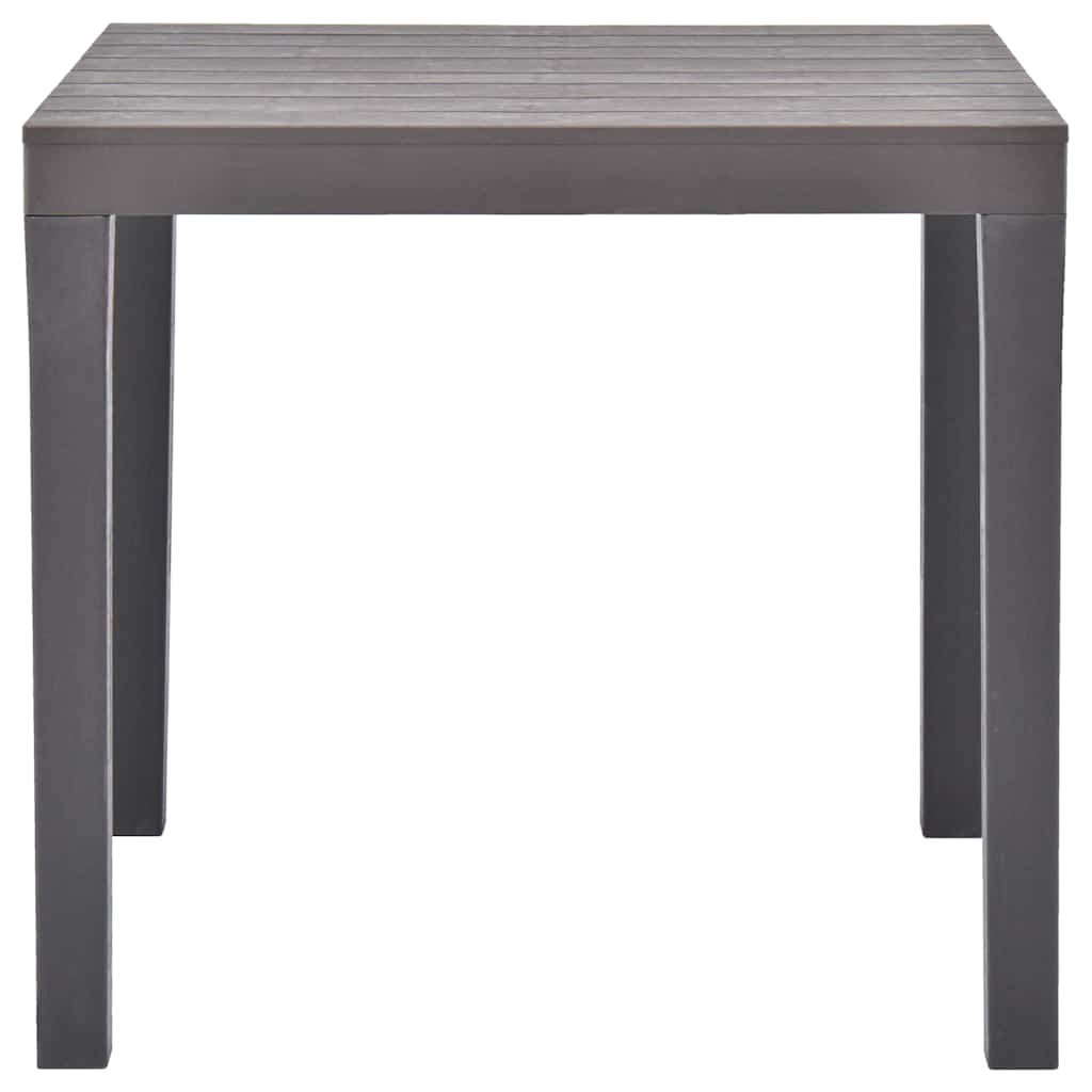 Garden Table Mocca 78x78x72 cm Plastic