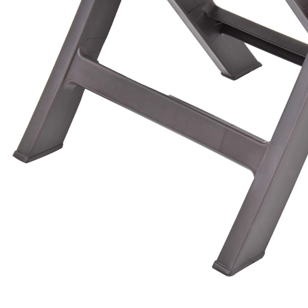 Garden Chair | Set of 2 | Mocha | Plastic | Standard | Foldable