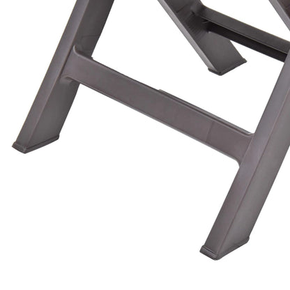 Garden Chair | Set of 2 | Mocha | Plastic | Standard | Foldable