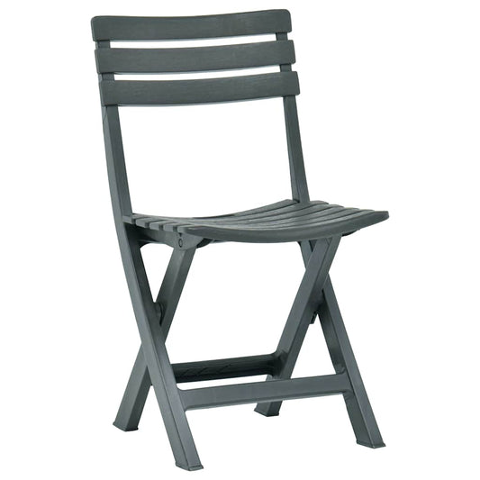 Folding Folding Chair 2 pcs Plastic Green