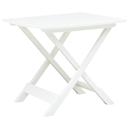 Garden Table | White | Plastic | Medium | Foldable | Bistro Table