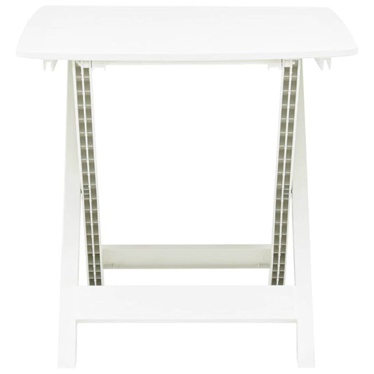 Garden Table | White | Plastic | Medium | Foldable | Bistro Table