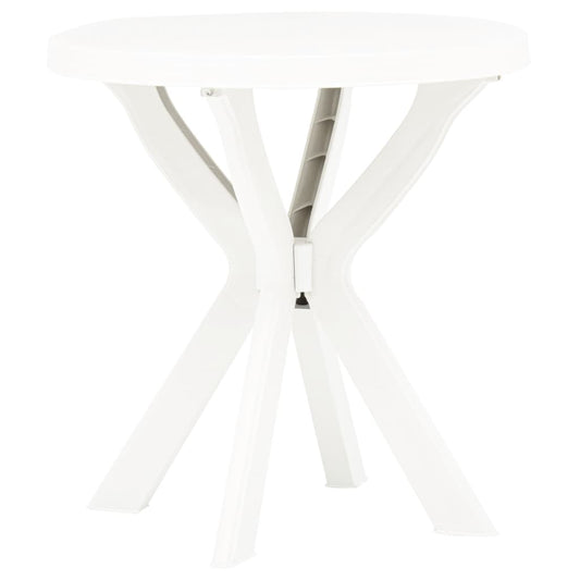 Garden Table | White | Plastic | Medium | Lightweight | Bistro Table