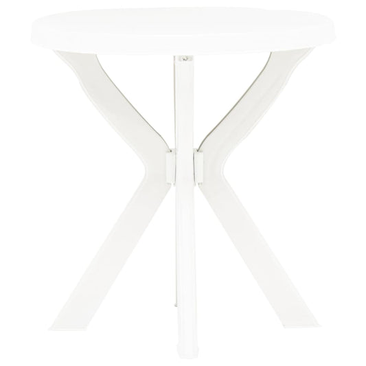 Garden Table | White | Plastic | Medium | Lightweight | Bistro Table