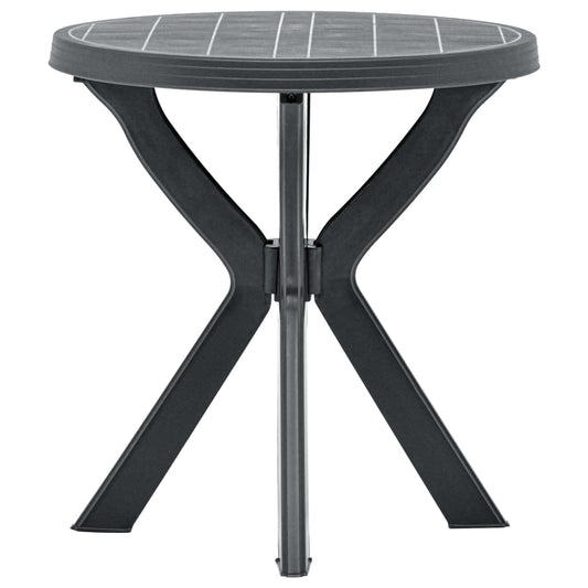 Garden Table | Anthracite | Plastic | Small |  Durable  | Bistro Table