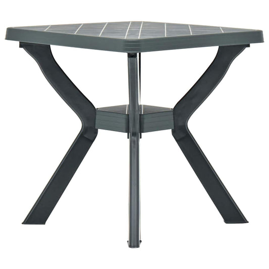 Garden Table | Green | Plastic | 70x70x72 cm | Lightweight | Garden Table