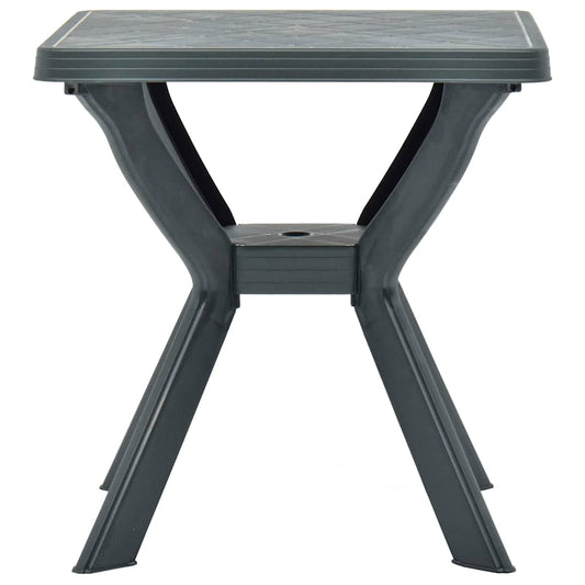 Garden Table | Green | Plastic | 70x70x72 cm | Lightweight | Garden Table