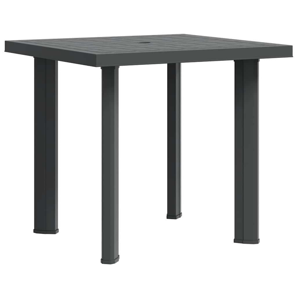 Patio Table Anthracite 31.5"x29.5"x28.3" Plastic