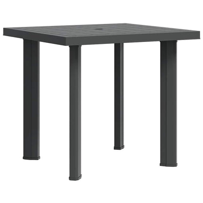 Patio Table Anthracite 31.5"x29.5"x28.3" Plastic