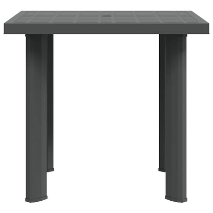 Patio Table Anthracite 31.5"x29.5"x28.3" Plastic