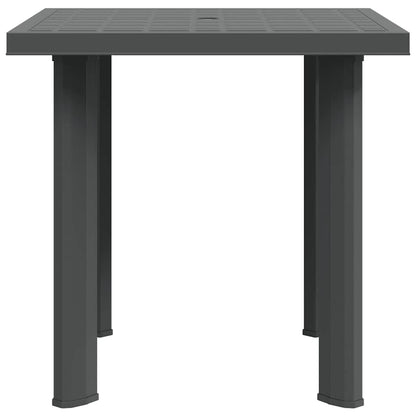 Patio Table Anthracite 31.5"x29.5"x28.3" Plastic