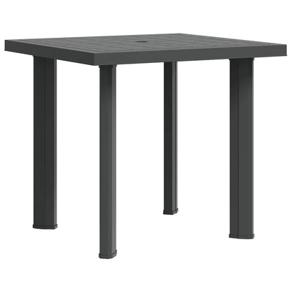 Patio Table Anthracite 31.5"x29.5"x28.3" Plastic