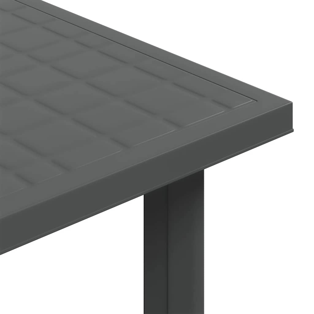 Patio Table Anthracite 31.5"x29.5"x28.3" Plastic