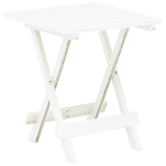 Garden Table | White | Plastic | Small | Foldable | Bistro Table