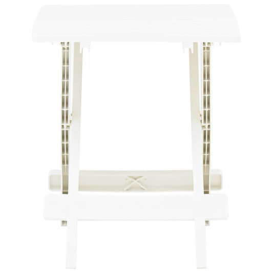 Garden Table | White | Plastic | Small | Foldable | Bistro Table