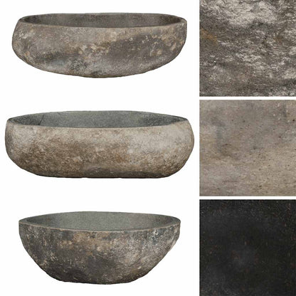 Basin River Stone Oval (17.7"-20.9")x(13.4"-16.1")
